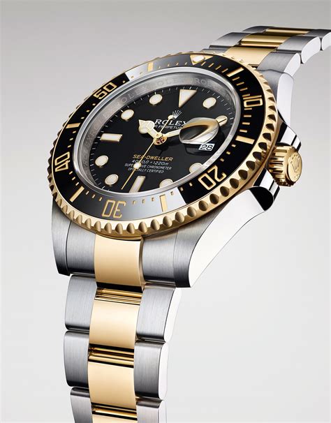 rolex sea dweller two tone.